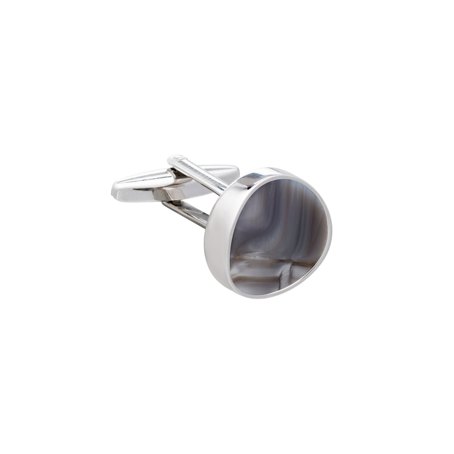 Solar Textures Grey Cufflinks