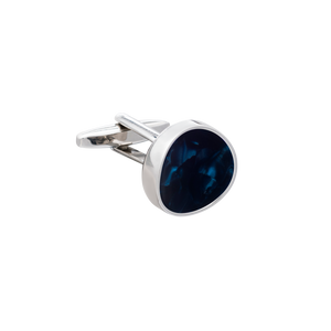 Solar Textures Blue Cufflinks