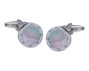 The Porthole Smokey MOP Cufflinks