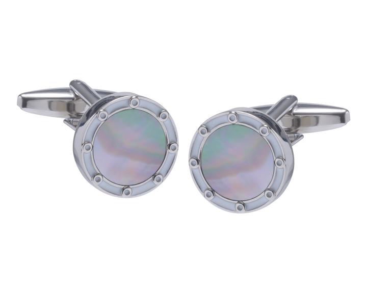 The Porthole Smokey MOP Cufflinks