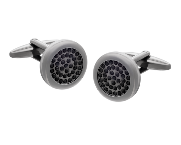 Inner Sparkle Black Crystal Cufflinks
