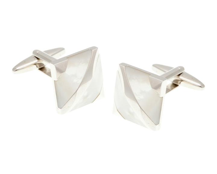 Covered Corners Mother Of Pearl Cufflinks