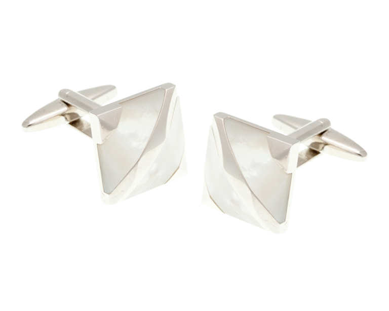 Covered Corners Mother Of Pearl Cufflinks