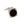 Round Rimmed Stingray Black Fibre Optic Cufflinks - by Elizabeth Parker England