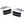 Onyx Silver Striped Cufflinks