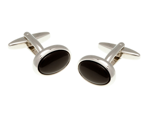 Oval Onyx Cufflinks