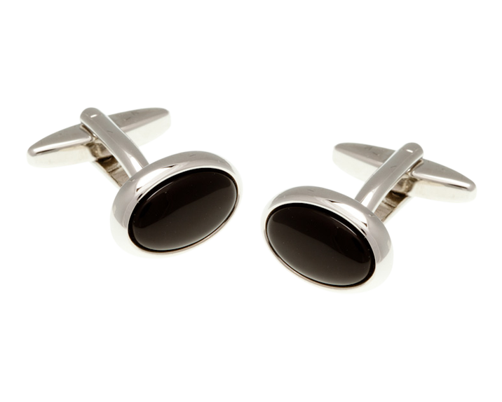 Oval Onyx Cufflinks