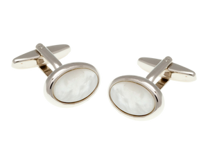 Oval Mother Of Pearl Cufflinks