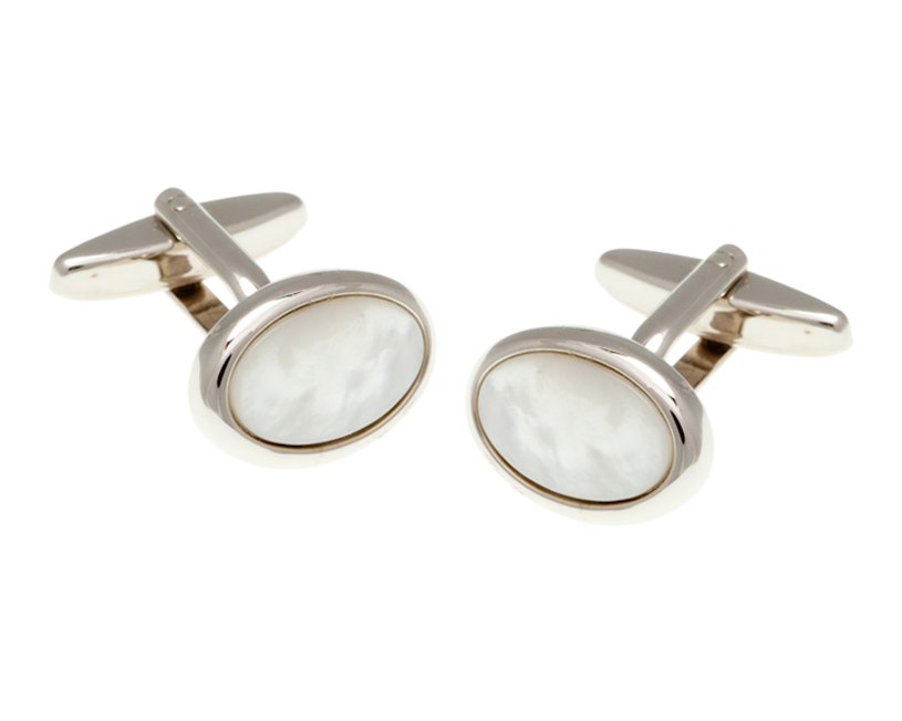 Oval Mother Of Pearl Cufflinks