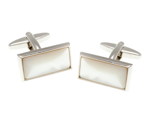 Oblong Mother Of Pearl Cufflinks