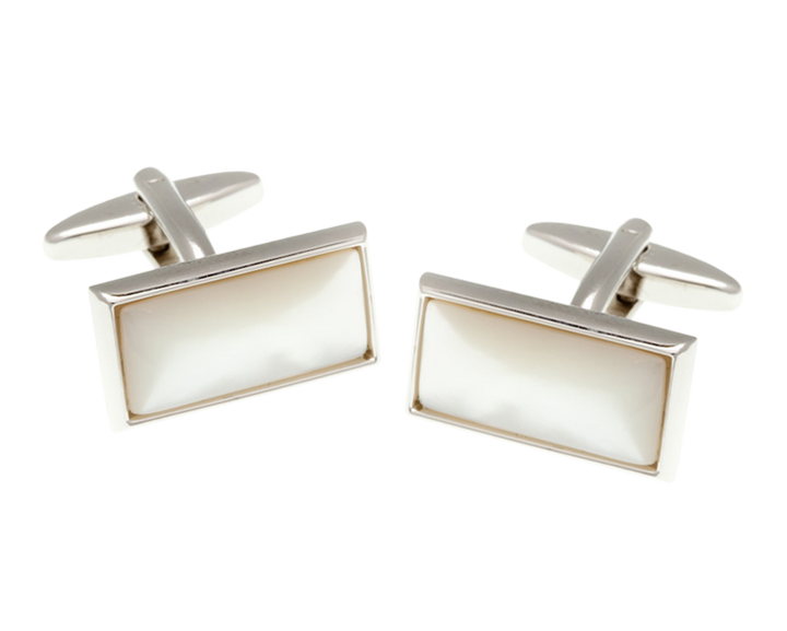 Oblong Mother Of Pearl Cufflinks