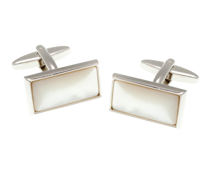 Oblong Mother Of Pearl Cufflinks