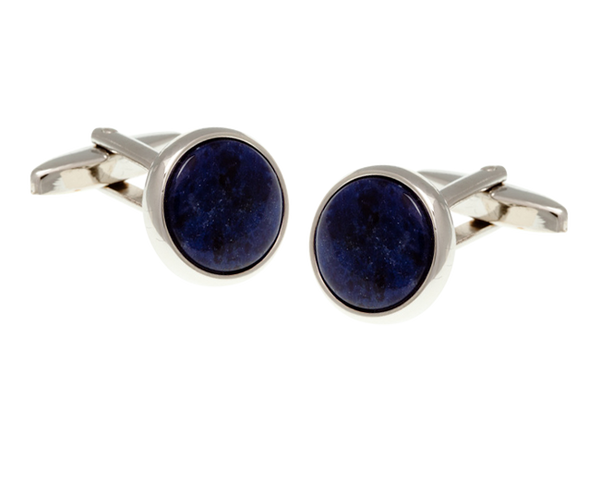 Sodalite Blue Semi Precious Stone Cufflinks
