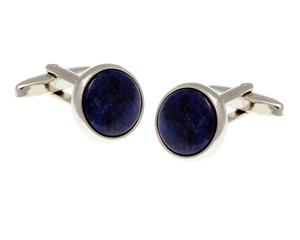 Sodalite Blue Semi Precious Stone Cufflinks