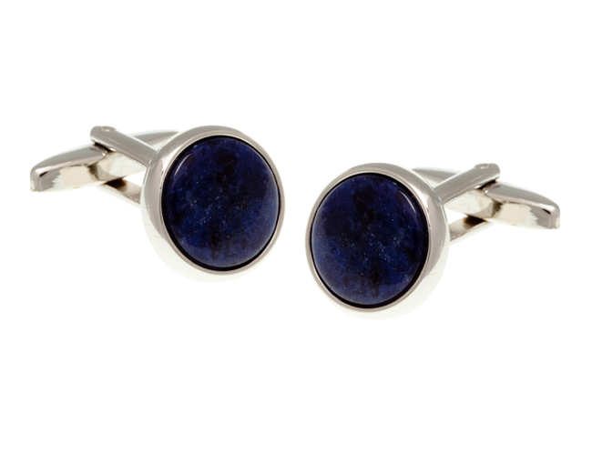 Sodalite Blue Semi Precious Stone Cufflinks