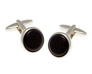 Blue Goldstone Cufflinks