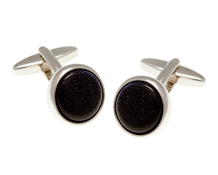 Blue Goldstone Cufflinks