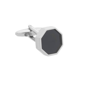 Black Onyx Octagonal Cufflinks By Elizabeth Parker