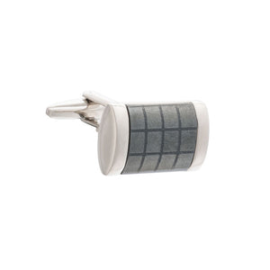Fit for A King Grey Hematite Rectangular Cufflinks by Elizabeth Parker