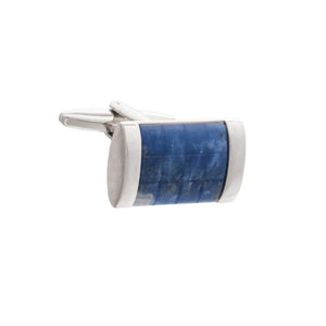 Fit for A King Blue Sodalite Rectangular Cufflinks by Elizabeth Parker