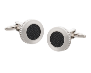 Matt Black Construction Themed Cufflinks