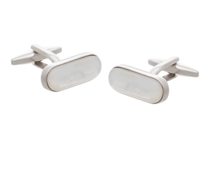 Mother of Pearl Pilule Cufflinks