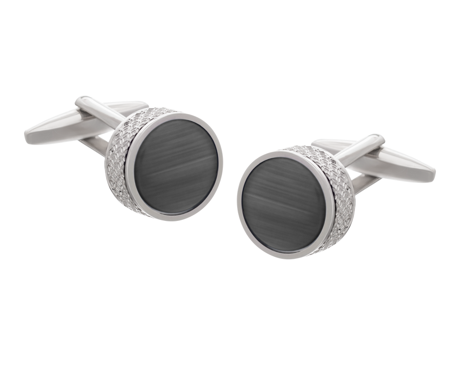 On The Edge' Grey Cufflinks