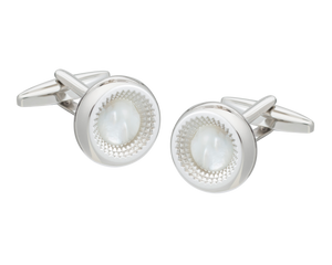 Centre Of Attention Mother Of Pearl Cufflinks