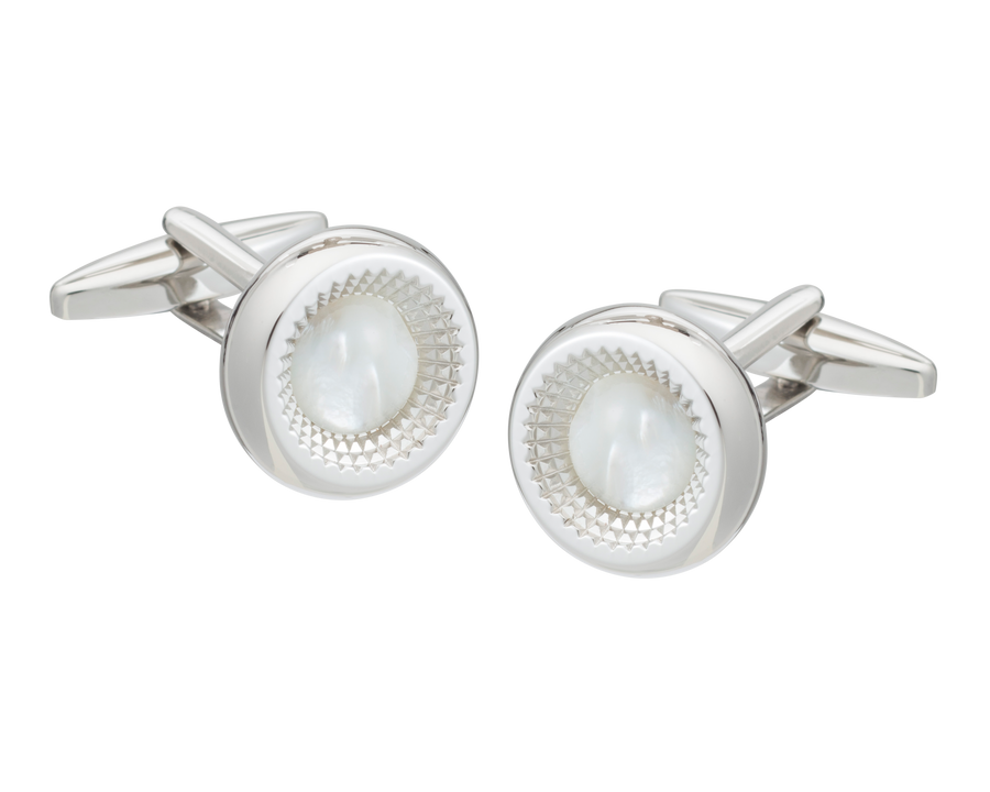 Centre Of Attention Mother Of Pearl Cufflinks