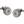 Round in Circles' Gunmetal Cufflinks