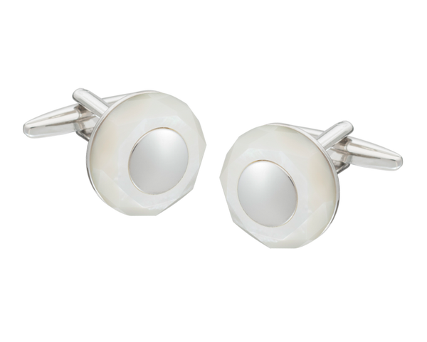 Circle of Stone' Mother of Pearl Cufflinks
