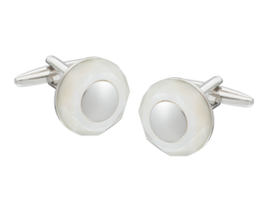 Circle of Stone' Mother of Pearl Cufflinks