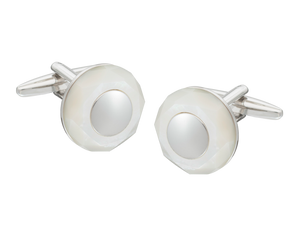'Circle of Stone' Mother of Pearl Cufflinks