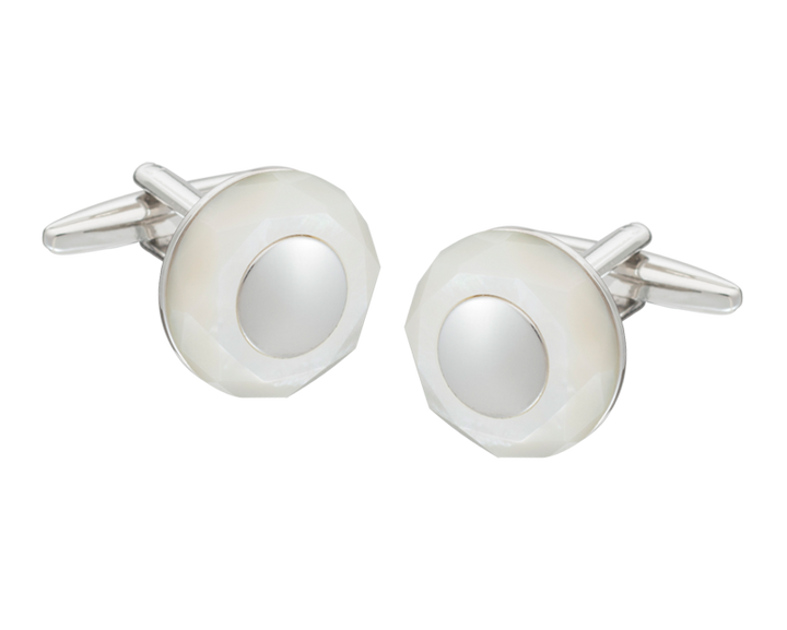 Circle of Stone' Mother of Pearl Cufflinks