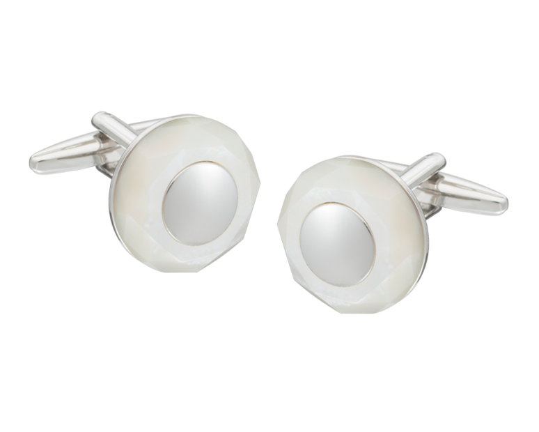 Circle of Stone' Mother of Pearl Cufflinks