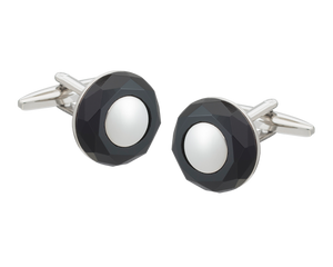 Circle of Stone' Onyx Cufflinks