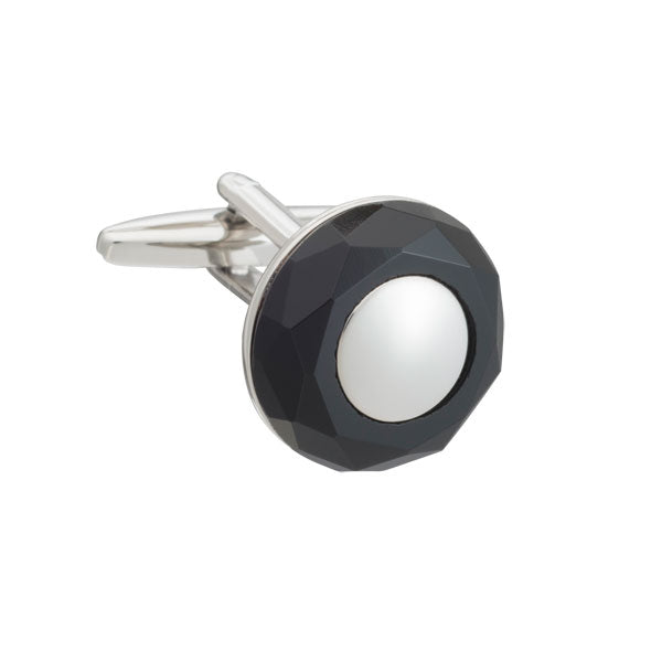 Circle of Stone Black Onyx Elizabeth Parker Cufflinks