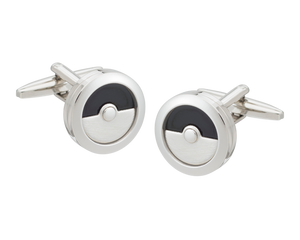 Round Cell Onyx Cufflinks