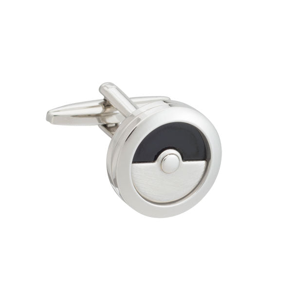 Black Onyx Round Cell Cufflinks by Elizabeth Parker