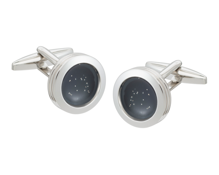World At Dusk' Black Cufflinks