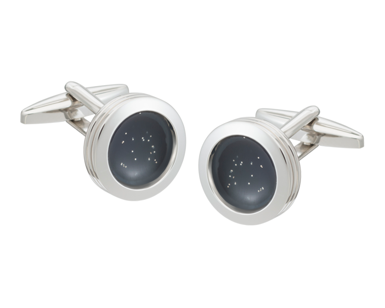 'World At Dusk' Black Cufflinks