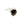 .925 Solid Silver Leaf Edged Round Black Onyx Cufflinks by Elizabeth Parker England