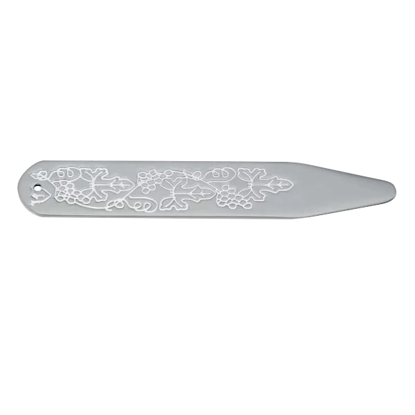 Engraved Vintage Styled 60mm Collar Stays