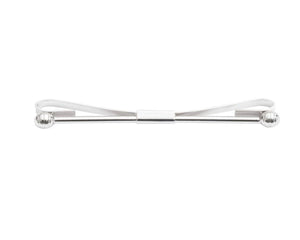 Polished Metal Two Round Balls Collar Bar by Elizabeth Parker