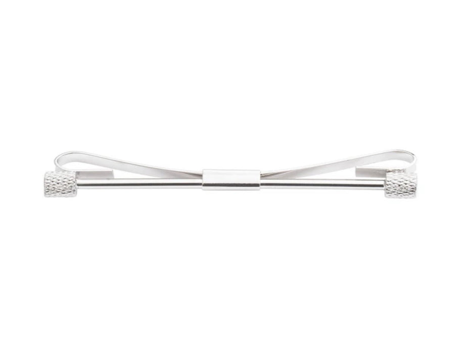 Two Textured Tubes Collar Bar by Elizabeth Parker