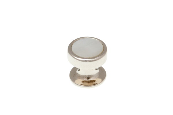 Single Round Mother of Pearl Dress Stud