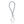 Braided Light Petrol Blue Genuine Leather Key Ring with Elizabeth Parker Crest Swing Tag by Elizabeth Parker England