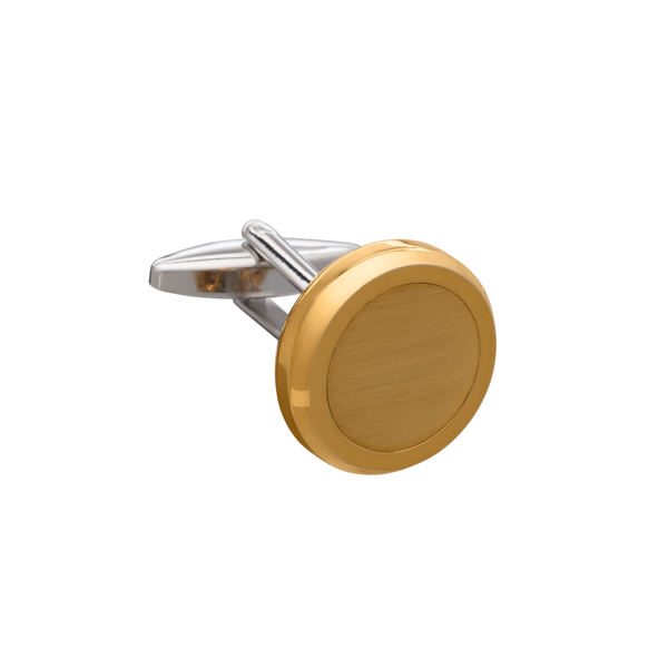The Multifacet 3 in 1 Gold Plated Button Cover Cufflinks