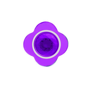 Cutesy Purple Flower Lapel Pin by Elizabeth Parker