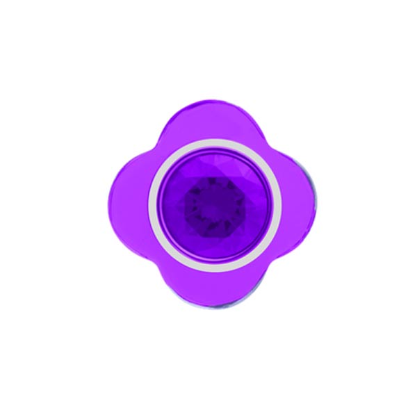 Cutesy Purple Flower Lapel Pin by Elizabeth Parker